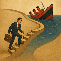 سوگیری هزینه‌های غیرقابل بازگشت یا سوگیری هزینه هدررفته (Sunk Cost Fallacy) باعث می‌شود افراد یا سازمان‌ها به ادامه دادن مسیری اصرار کنند که دیگر منطقی یا سودمند نیست، تنها به این دلیل که در گذشته زمان، پول یا تلاش زیادی صرف آن کرده‌اند.