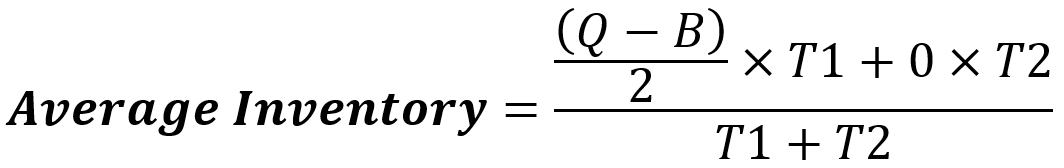 محاسبه مقدار میانگین موجودی (فرمول 1)