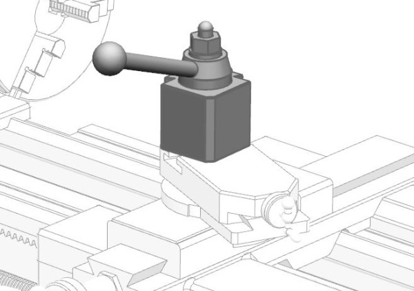 ابزارگیر یا رنده گیر در ماشین تراش